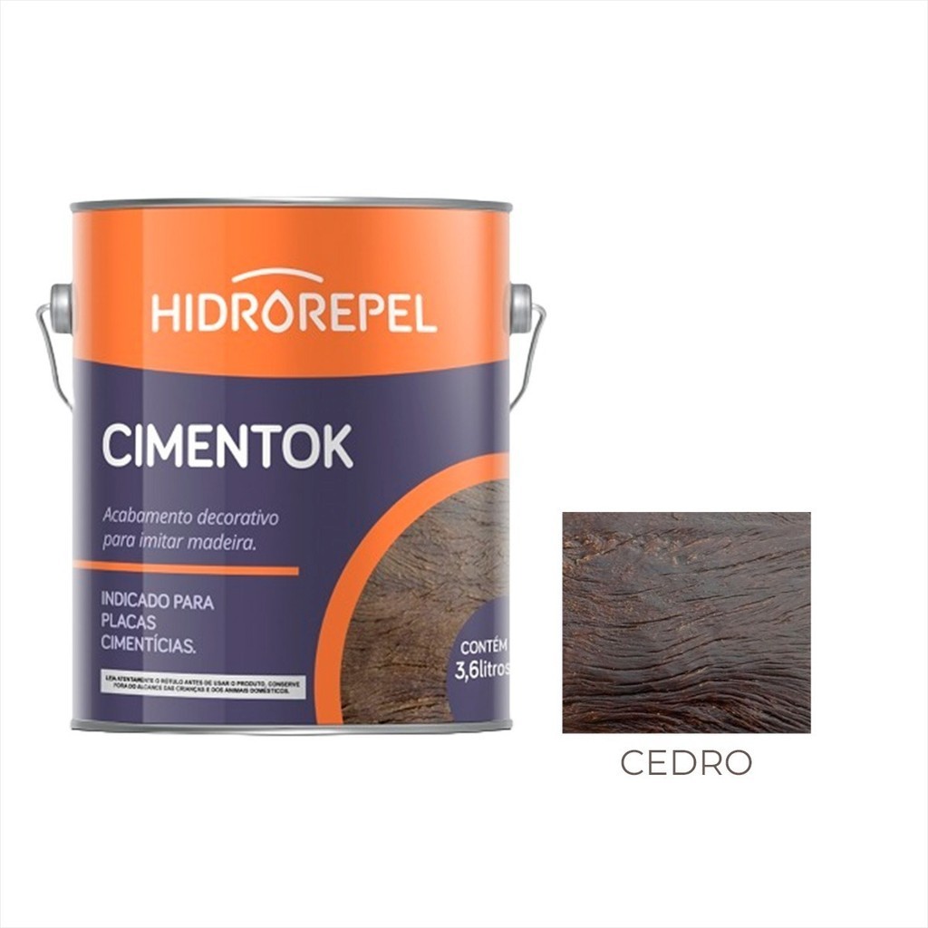 Cimentok 3,6 Litros Hidrorepel - Gel Envelhecedor Cores - Cedro