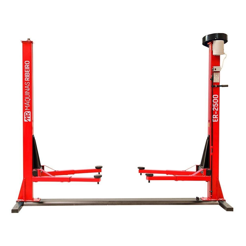 Elevador Automotivo 220/380V ER2500 2500Kg Vermelho Trifásico Ribeiro