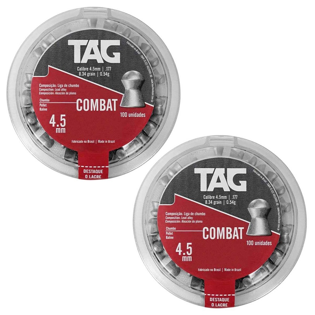 2un - CHUMBINHO COMBAT 4.5MM UNICA - Sports & Outdoors