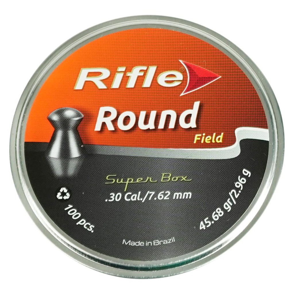 CHUMBINHO RIFLE ROUND FIELD 7,62MM 45,68GR 100UN SUPER BOX - Sports & Outdoors