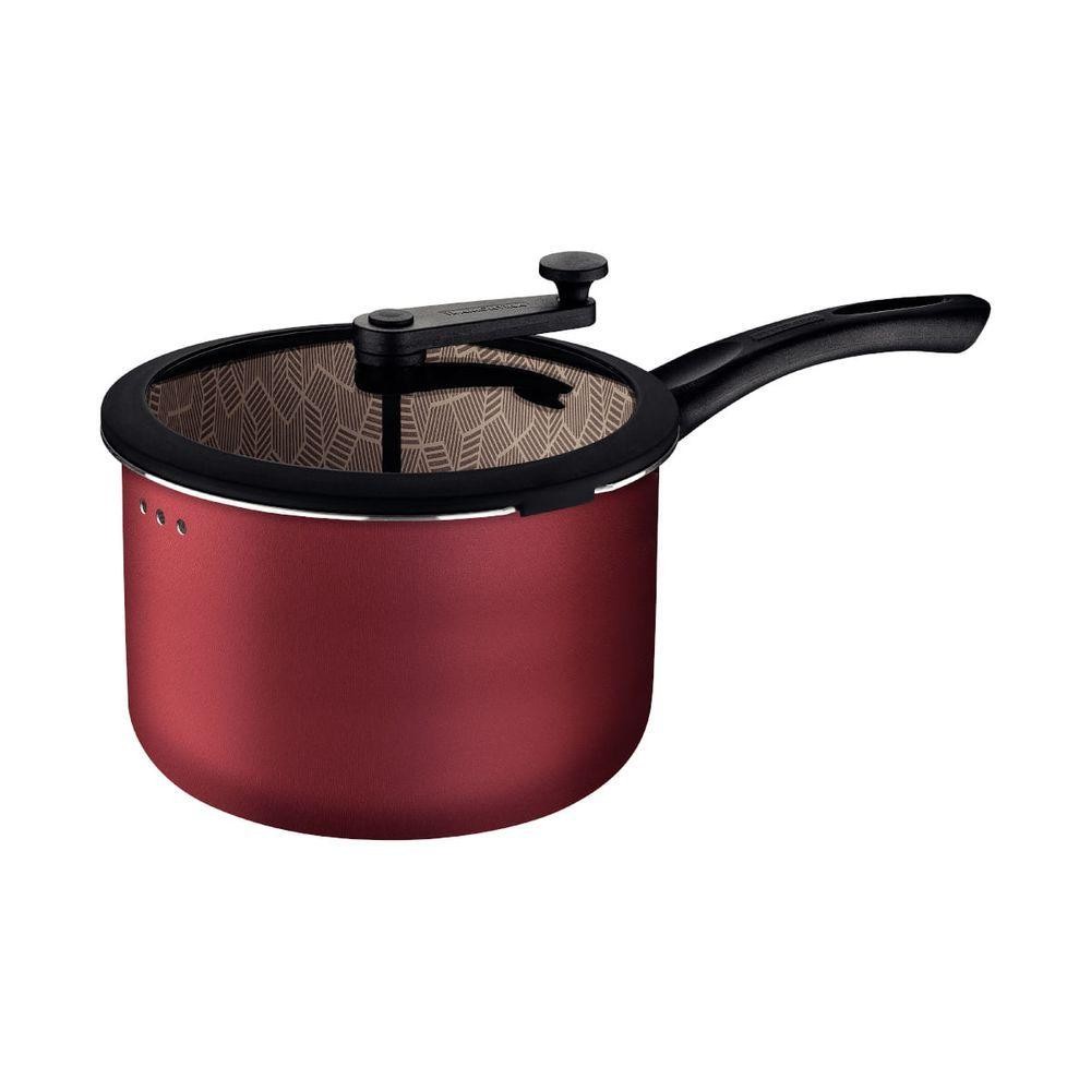 Pipoqueira Tramontina Paris 22 Cm 4,8 Litros Vermelho Em Alumínio Starflon Max em Oferta na Shopee