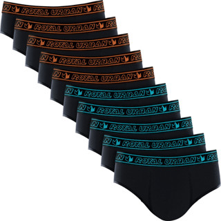 Kit com 10 Cuecas Slip Adulto Algodão Conforto Qualidade Royal Urban