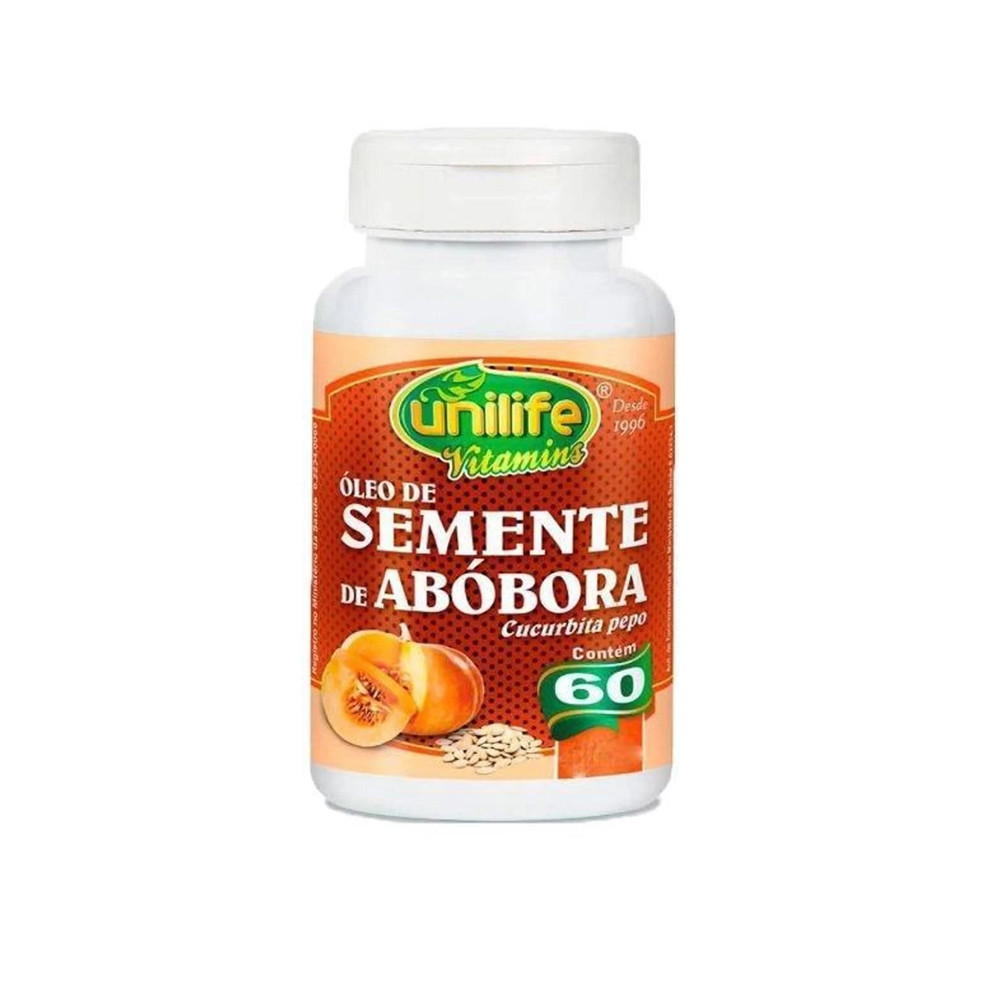 Óleo de Semente de Abóbora 1200mg 60 Caps - Unilife