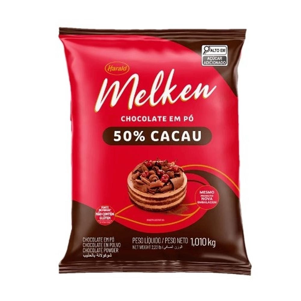 Chocolate Em Po Melken 1,010kg 50% Cacau em Oferta na Shopee