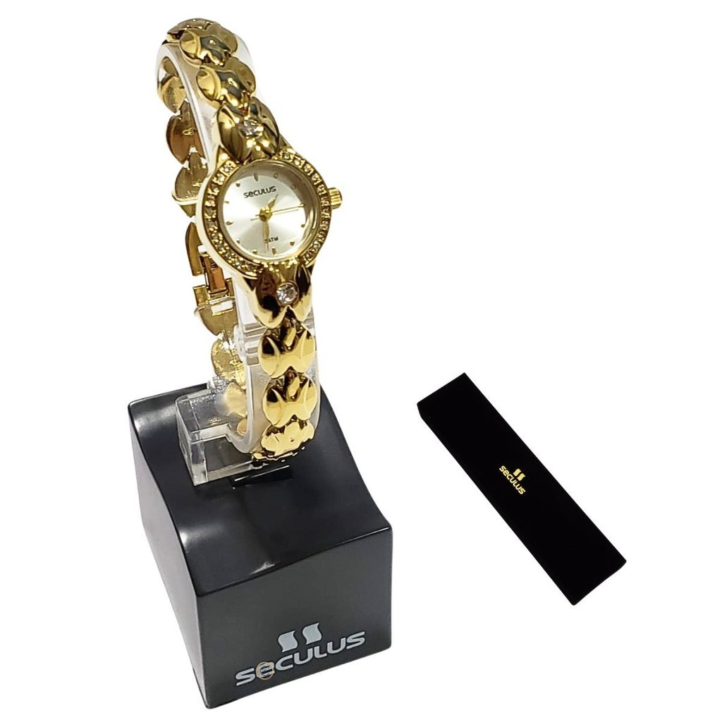 Relógio Seculus Feminino Analógico Kit Mini 20455LPSKDB1K1 em Oferta na Shopee