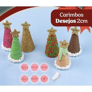 Kit Carimbos desejos Pequeno- 2 cm Cor Rosa (Blue Star) em Oferta na Shopee