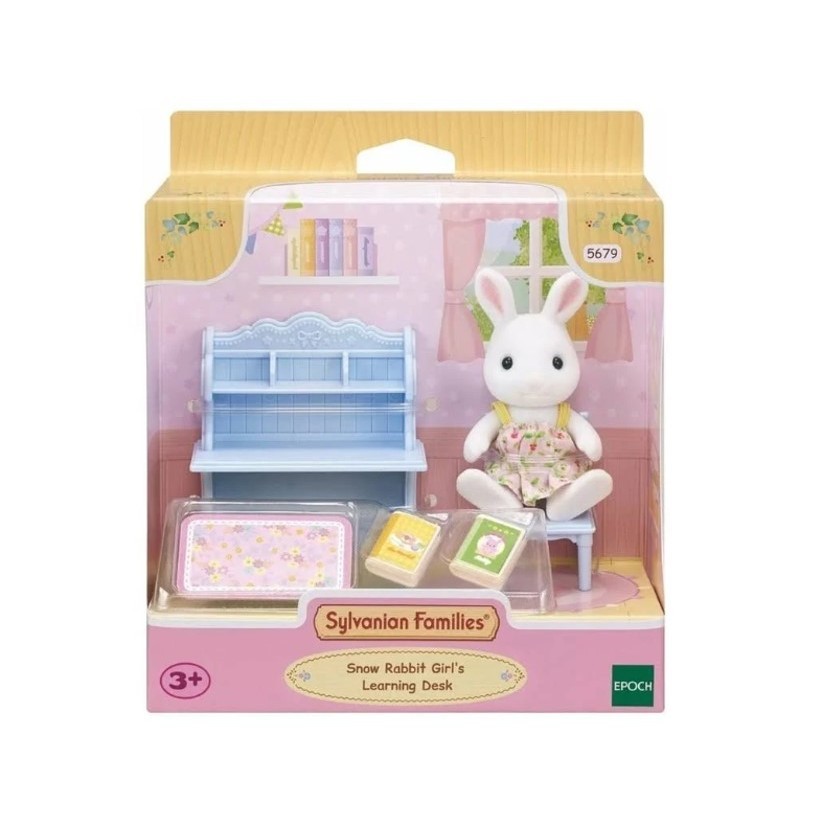 Sylvanian Families Conjunto Escrivaninha Menina Coelho Neve - Epoch em Oferta na Shopee