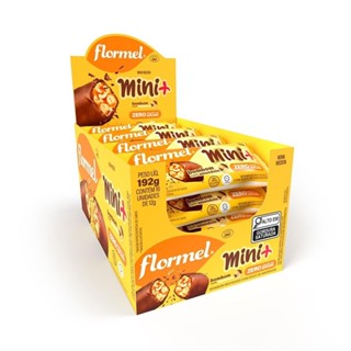 Bombom De Chocolate Ao Leite Mini +, Recheado Com Doce De Amendoim, Zero Açúcar - 16 Unidades
