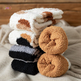 Uequilibrium Winter Meias De Cordeiro Kawaii Para Mulheres Pata De Gato 3d Fofas Padrão De Velo Quente Pelúcia Engraçadas O Piso Dormindo Em Casa Novo