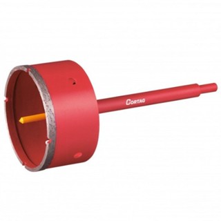 Serra copo diamantada 110 mm com haste de 3/8" - 61434 - Cortag