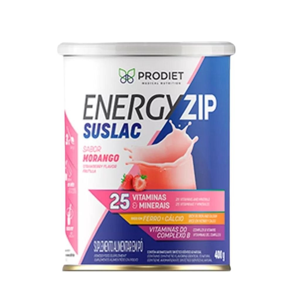 Energyzip Suslac Sabor Morango 400g - Prodiet