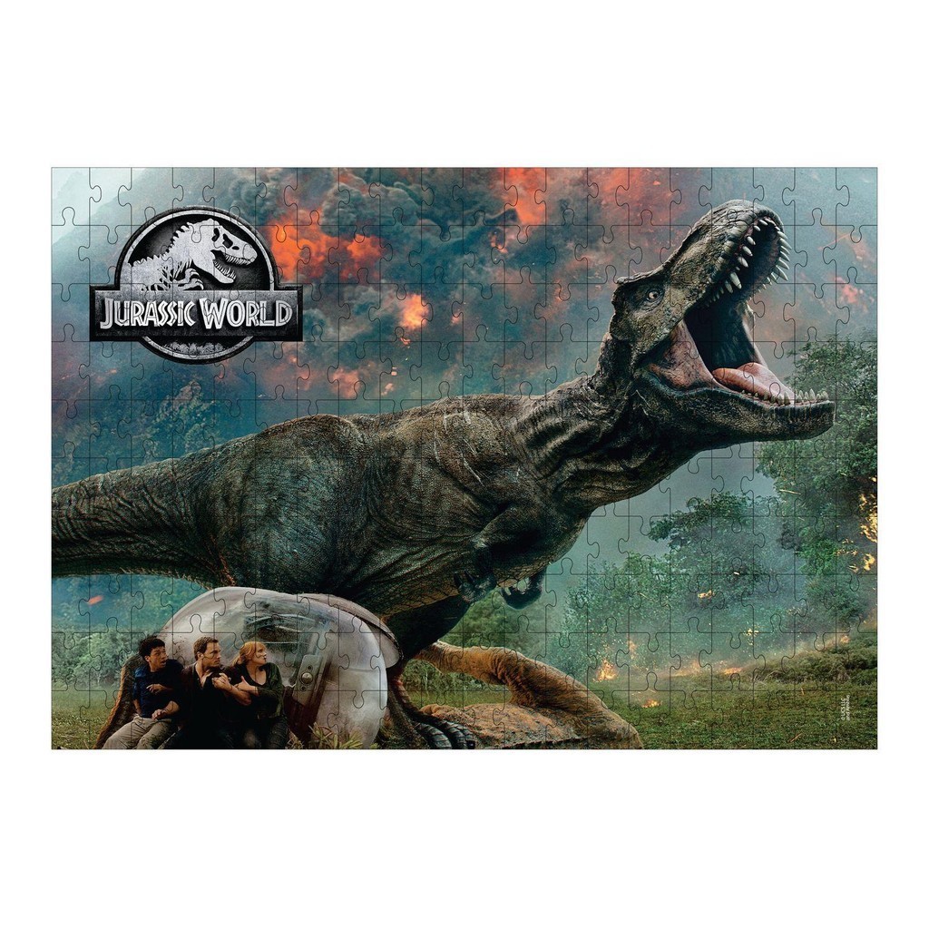 Quebra-Cabeça Jurassic World Fúria do T-Rex 200 Peças - Mimo em Oferta na Shopee