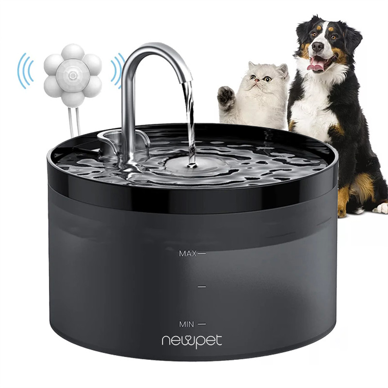 Newpet Bebedouro Pet Fonte Agua Filtro Gatos e Cachorro 2L Bebedouro Gato Acessórios com sensor - Bivolt - Pets