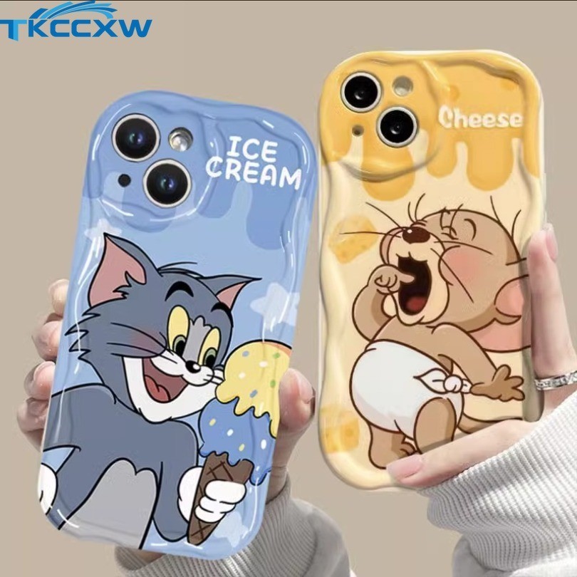 Para Samsung A21S A15 A14 A13 A12 A05S A05S A04E A04E A03 A02S A03S Caixa Telefônica 3D Ondulada Borda Curva ECapa Macia
