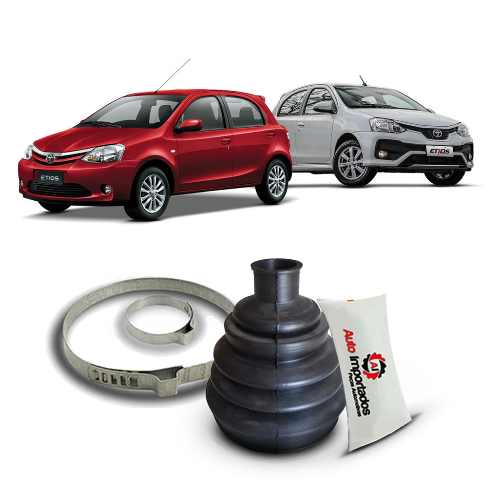 Kit Coifa Borracha Graxa Homocinética Lado Roda Toyota Etios Hatch 2012 2013 2014 2015 2016 2017 2018 2019 2020 2021