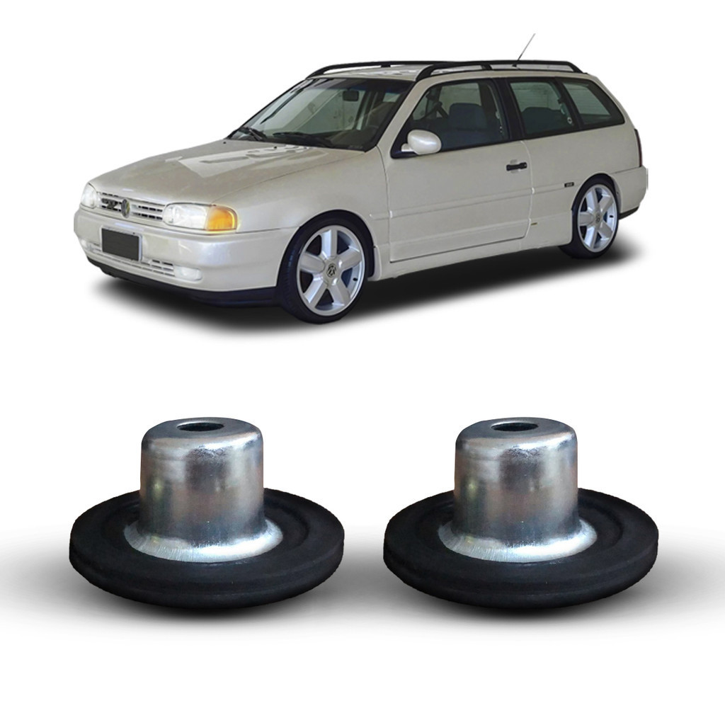 Par Kit Prato Calço Superior Mola Suspensão Dianteira Amortecedor Volks Parati 1996 1997 1998 1999