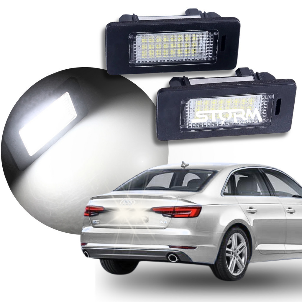 Par Luz de Placa Audi Audi A4 ano 2016 A 2020 Lanterna Iluminação lâmpada Led 2.0 Tfsi