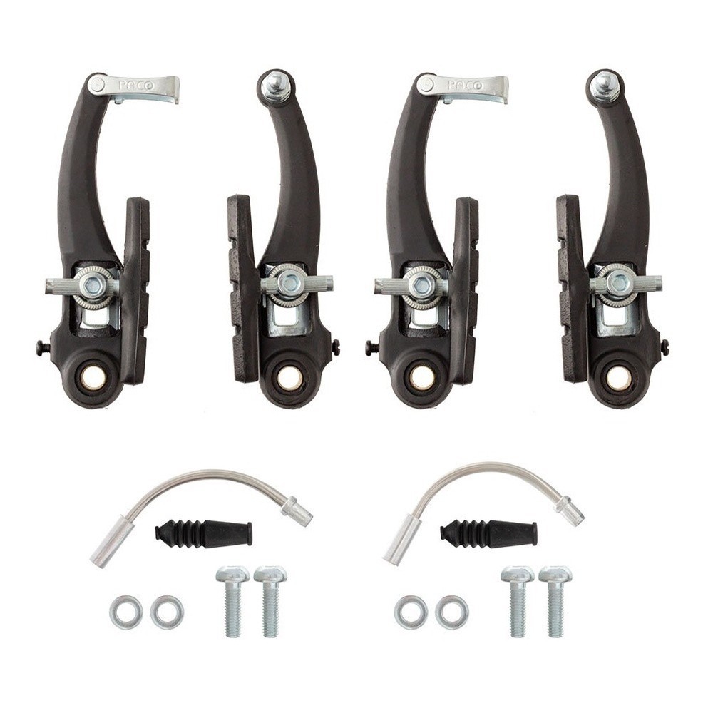 Jogo De Freios Bicicleta V-brake Em Nylon Dianteiro/traseiro