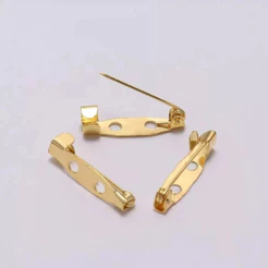 Base Para Broche - Prata /dourado- 20mm - 50 Peças