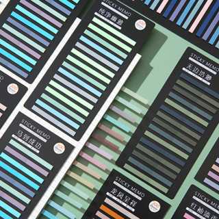 300 Folhas/pcs Adesivos Translúcidos Ultra-Finos Índice PET Classificação De Cor Marcas Post It Sticky Notes Memo Pad em Oferta na Shopee