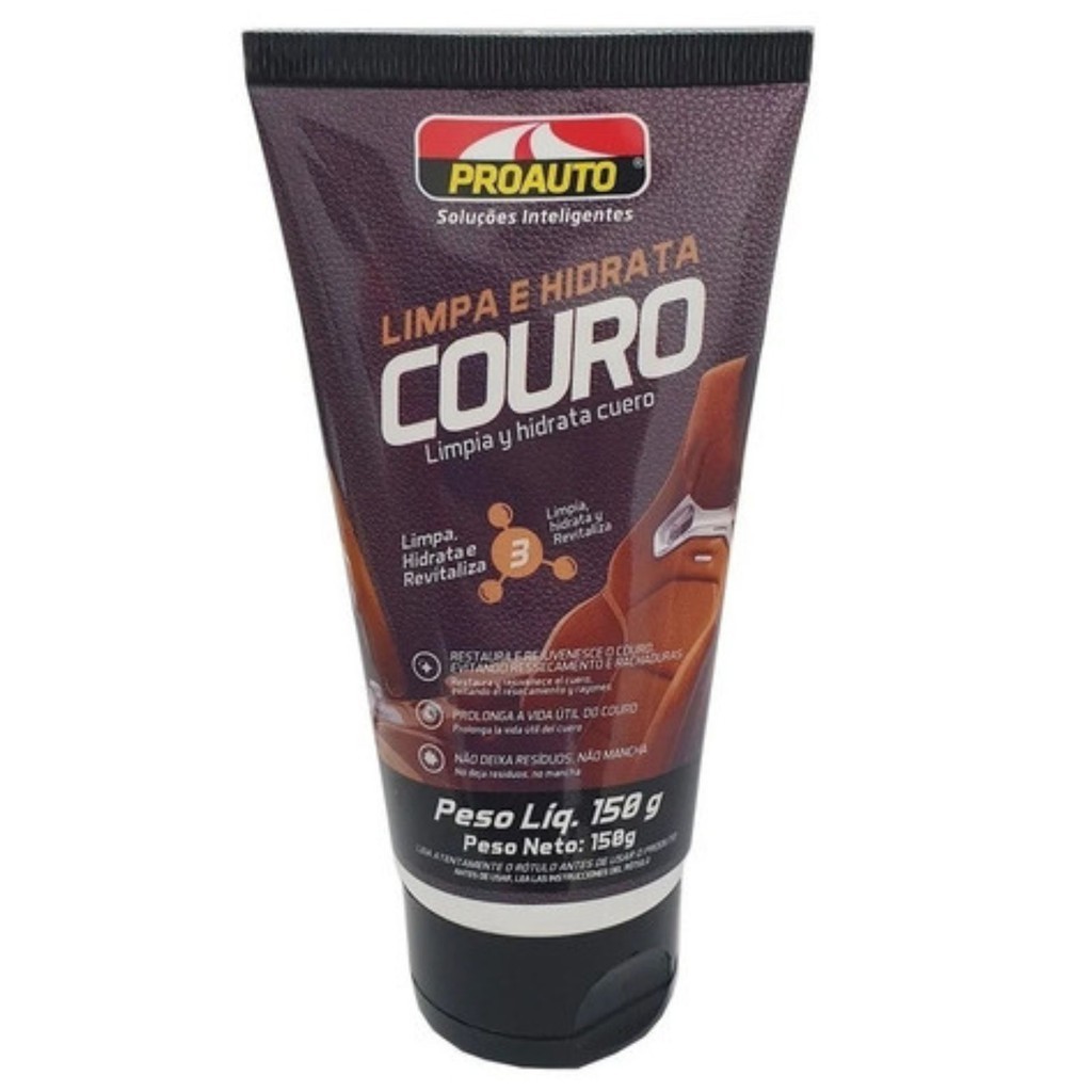 Limpa Hidrata Couro Banco Carro Sofá Mochila Poltrona Bolsa em Oferta na Shopee