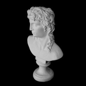 Imagem Escultura Busto de Eros em Alto Relevo - 31x19x31cm em Gesso para Pintar Gigante