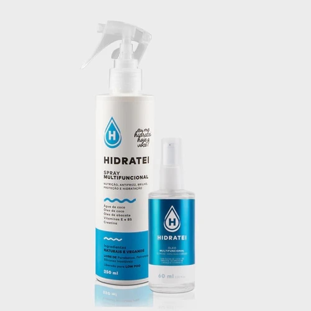 Dupla Multifuncional Hidratei: Óleo Capilar Condicionante + Leave-in Spray - Beauty