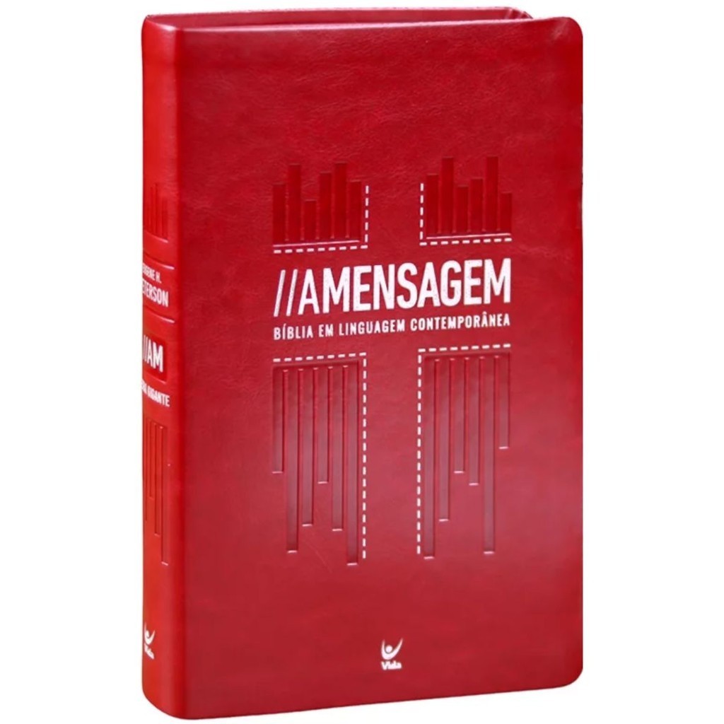 A Bíblia A Mensagem | Letra Gigante | Capa Luxo | Vermelha | Editora Vida