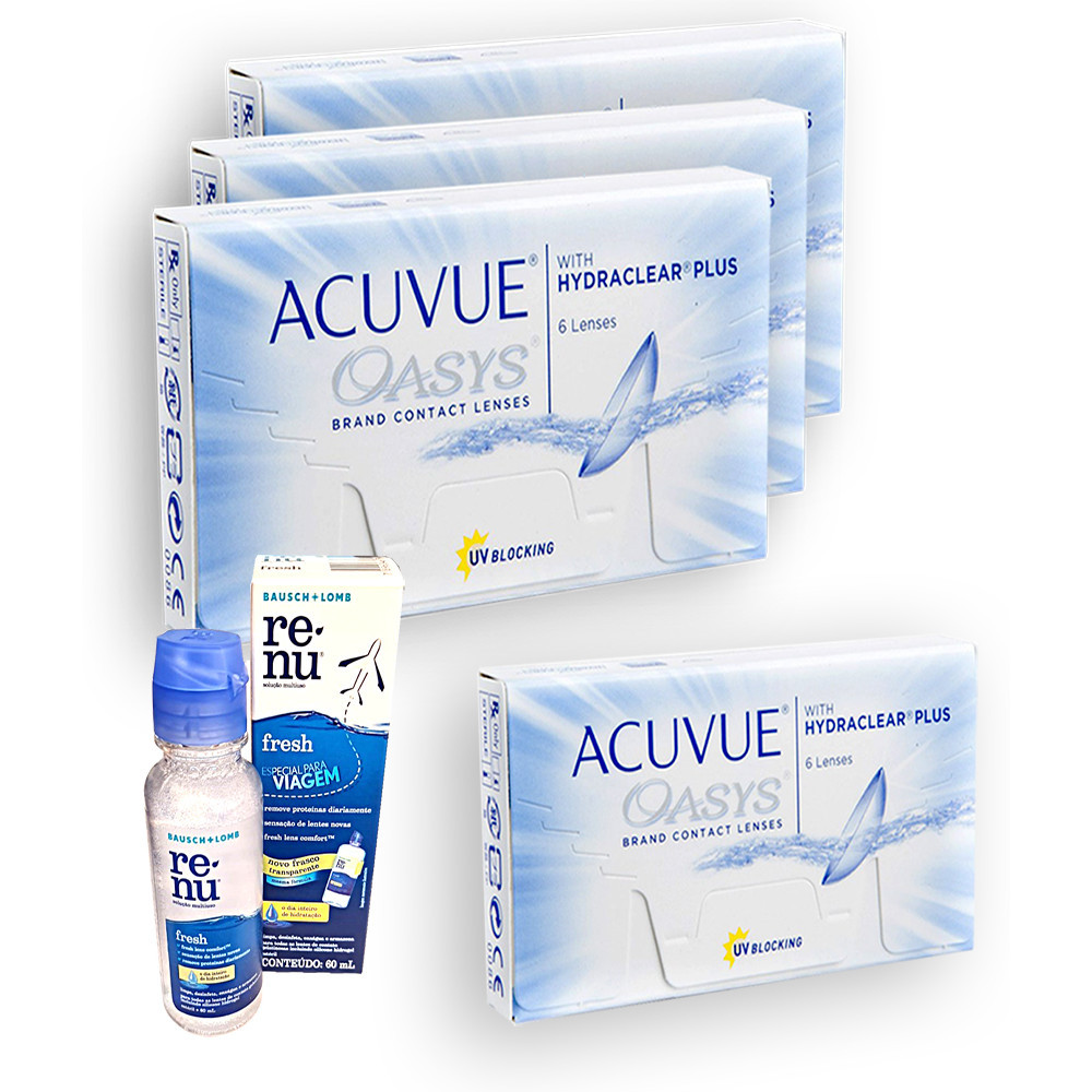 Lente De Contato Acuvue Oasys 03 + 01 em Oferta na Shopee