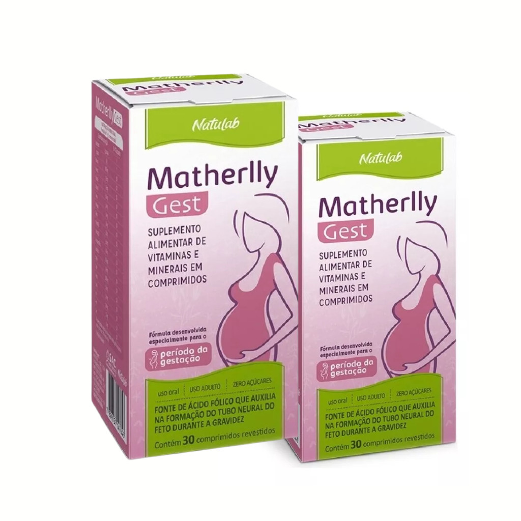 Combo 2 Matherlly Gest Suplemento para gestantes 30 caps