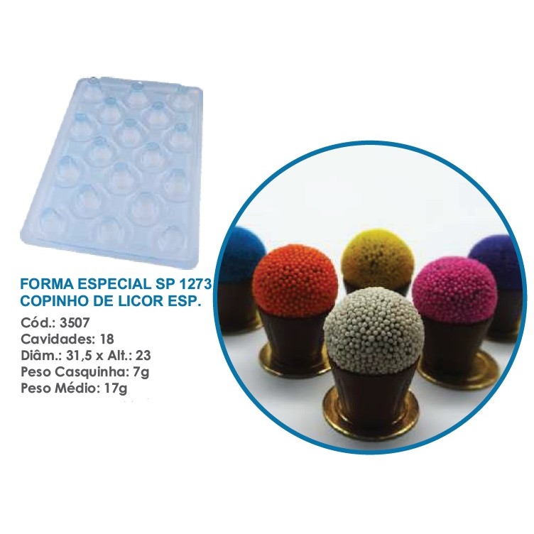 1~4 Forma Bwb Sp 1273 Copinho De Licor Especial Silicone 3 Partes  Profissional Cod-3507  (Sp Especial) - Home & Living