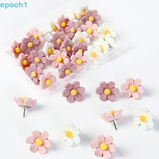 EPOCH1 20/30/50 Peças Alfinetes De Flores De Seis Pétalas , Alfinete De Placa DIY Criativo , Pressão Coloridos 3D De Res em Oferta na Shopee