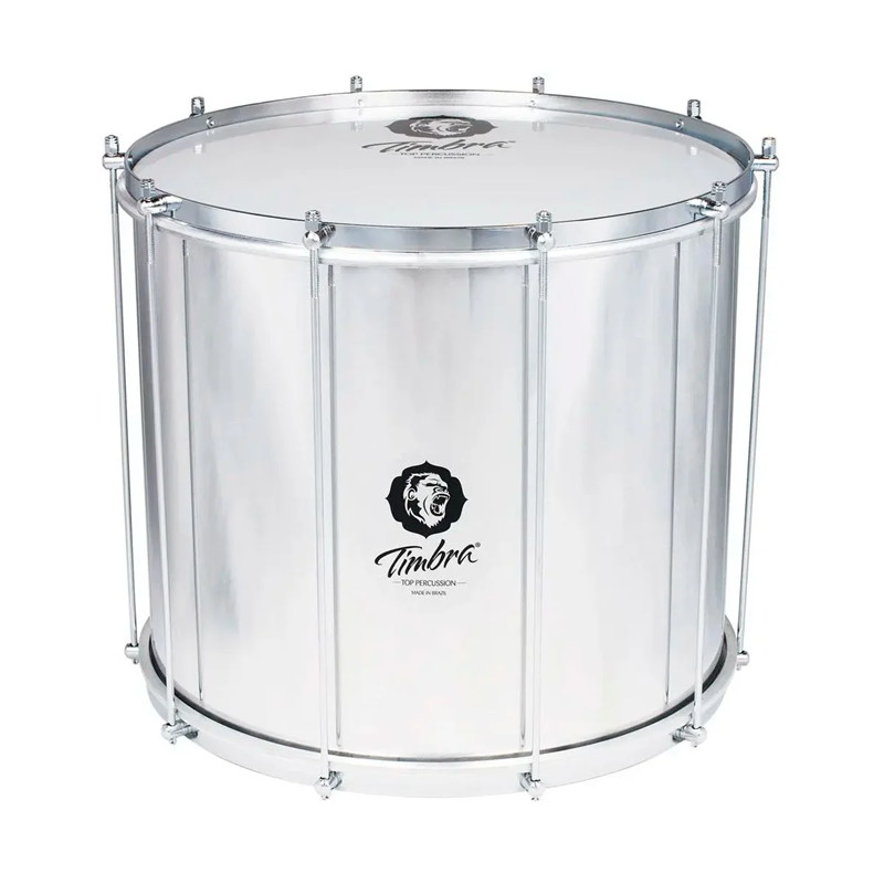 SURDO DE TERCEIRA TIMBRA AXE 18X40 CM ALUMINIO C/ARO CROMADO PELE LEITOSA