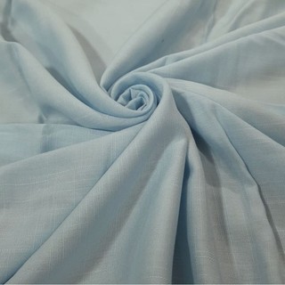 Tecido Viscolinho 98% Viscose 2% Linho Azul Bebe