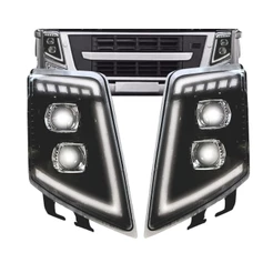 Par Farol Principal Para Volvo FM FH 2009 a 2014 com DRL Full LED 21035637 21035638