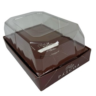 10 CAIXA OVO DE COLHER  PÁSCOA  3X1 250/350/500G-C/ TAMPA MONTADA- JR  COC7 MARROM em Oferta na Shopee