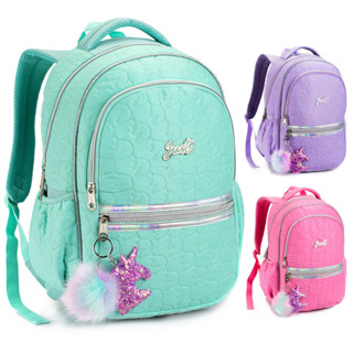Mochila Escolar Passeio Bordada Meninas Unicornios Infantil