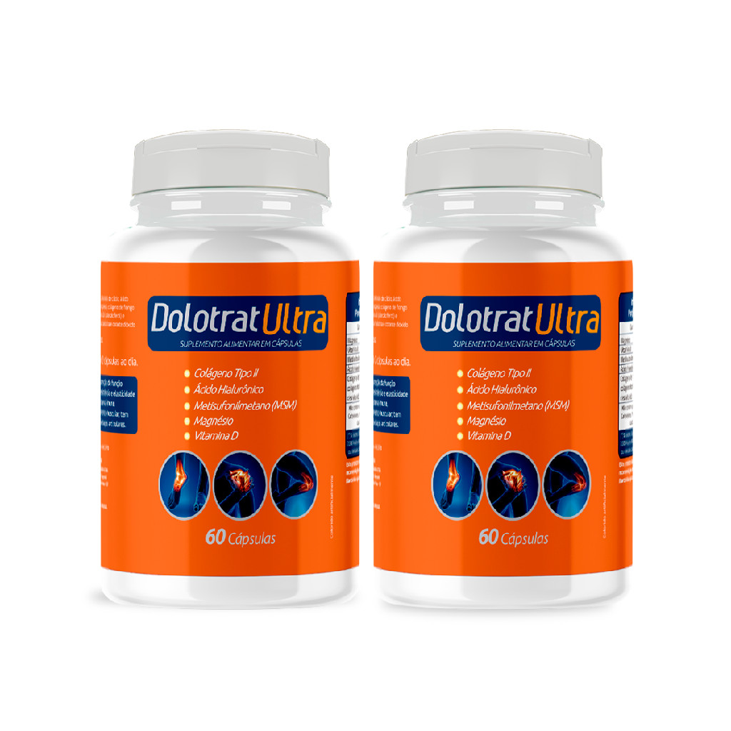 2X DOLOTRAT ULTRA COLAGENO TIPO 2 MSM ACIDO HIALURONICO 60CP
