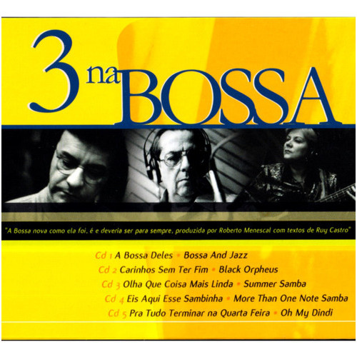 Cd Box 3 Na Bossa Box Com 5 Cds Produção De Roberto Menescal