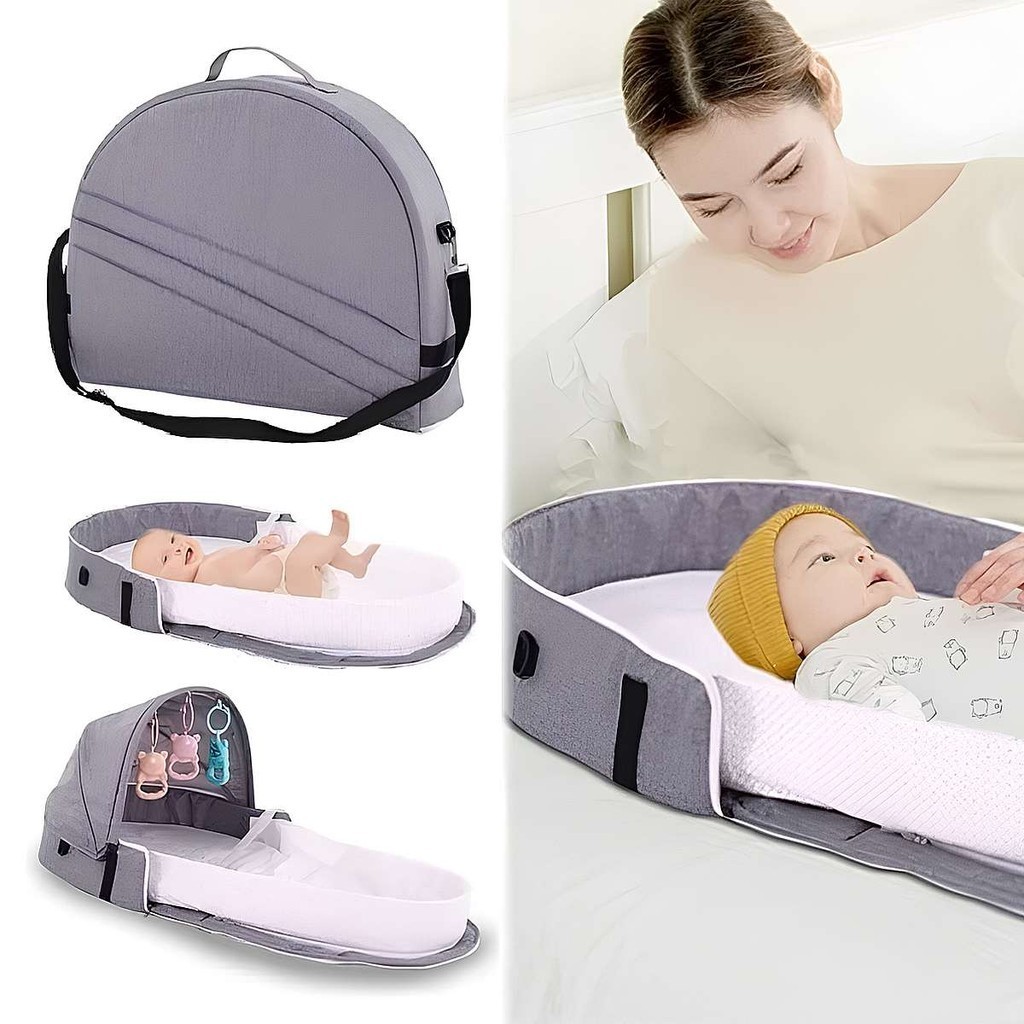 Bolsa Berço Portátil Bebê Recém Nascido Mochila Dobrável Mosquiteiro Ninho Criança Cama Infantil Proteção