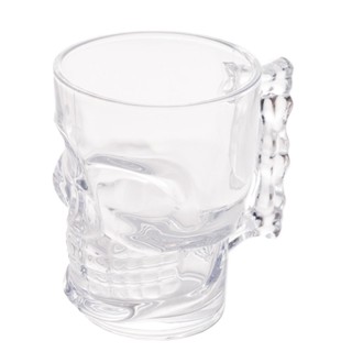 Caneca de Chopp Lyor Caveira Rock Style de Vidro 510ml