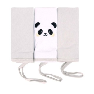 Toalha de Boca Malha 03 Unidades Panda Bublim Petit em Oferta na Shopee