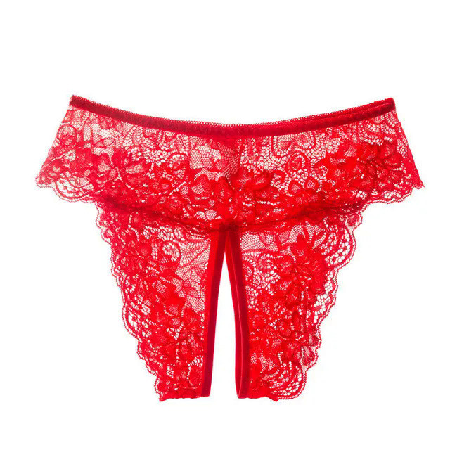 Plus Size Roupa Interior Mulheres Sexy Aberta Virilha Calcinha Rendas Tangas Transparente Para Sexo Lingerie Pijamas