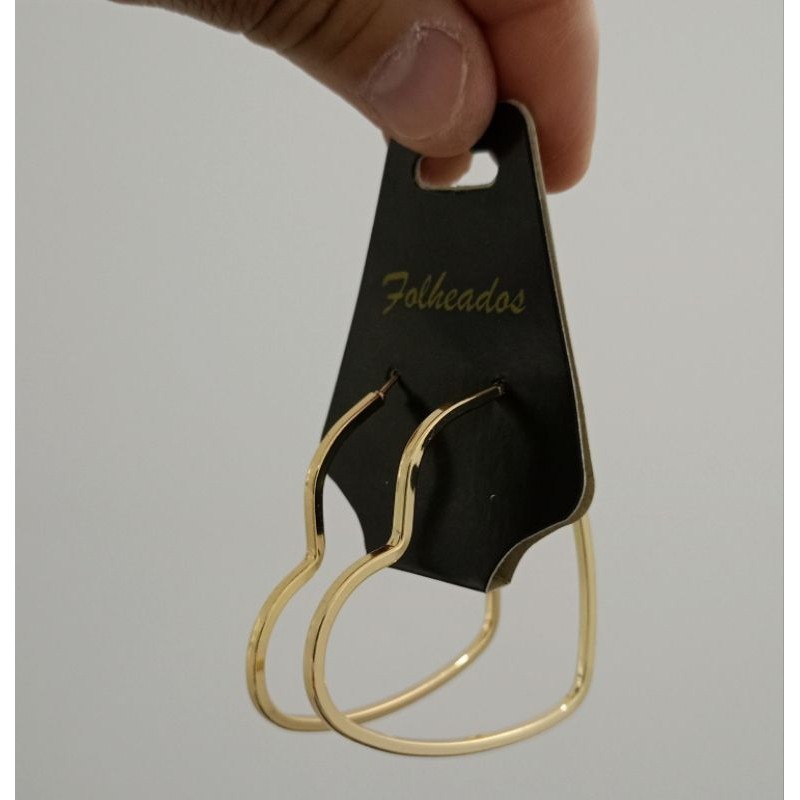 Kit com 10 Lindos brincos de Argolas banhado a Ouro 18k ou Prata 925