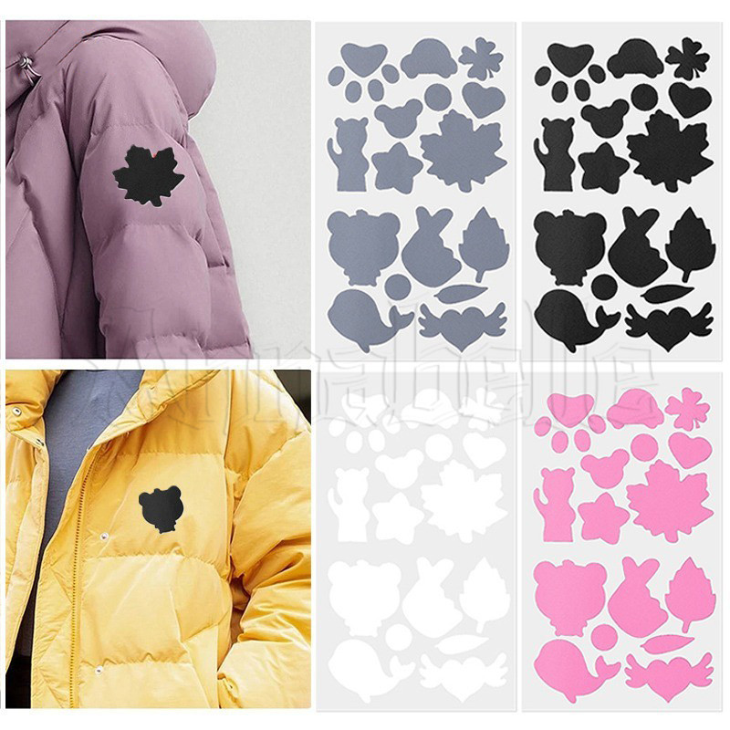 Adesivos Para Reparo De Furos De Revestimento-Sem Engomar-Impermeável , Lavável-Patches De Em Forma De Desenho Animado ​-Jaquetas , Roupas , Sacos-Buracos Autoadesivos Fixação De Rips
