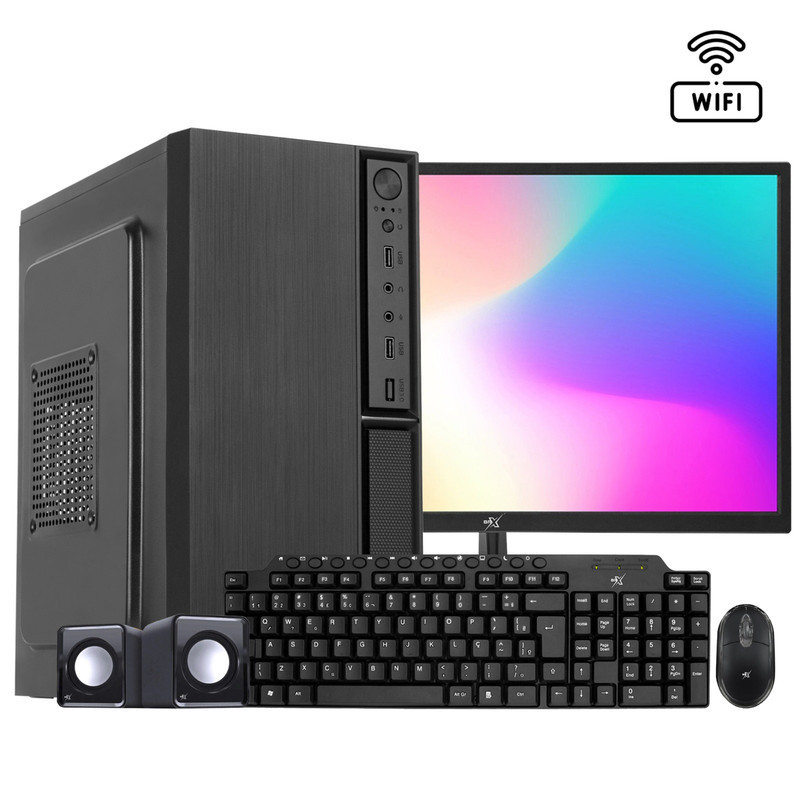 Computador i5 10400f 8Gb GT210 1Gb SSD 240 Win10 Wi-Fi Mon21