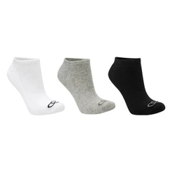 Meia Olympikus Cano Baixo Pacote Com 3 Masculina - Branco e Cinza