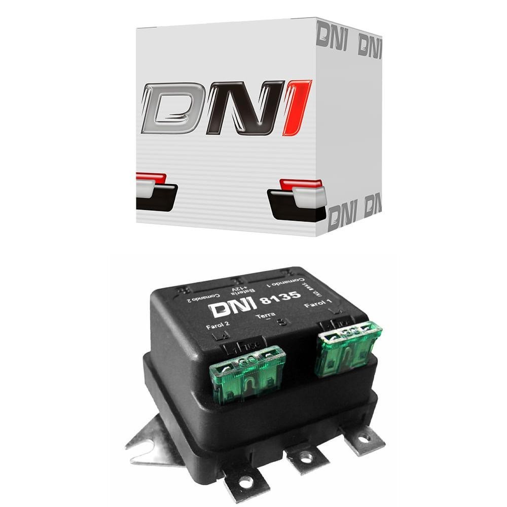 Relé Duplo de Faróis 12V Universal 500W 6 Terminais DNI 8135 em Oferta na Shopee