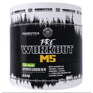 Pré Treino Monster 300g Suplemento Alimentar Linha Pré Workout M5 Monster Probiotica em Oferta na Shopee