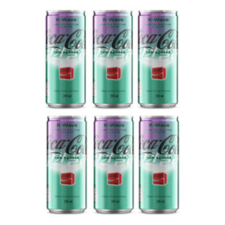 Kit 6un Coca-cola K-wave Sem Açúcar 310ml Fruity Fantasy